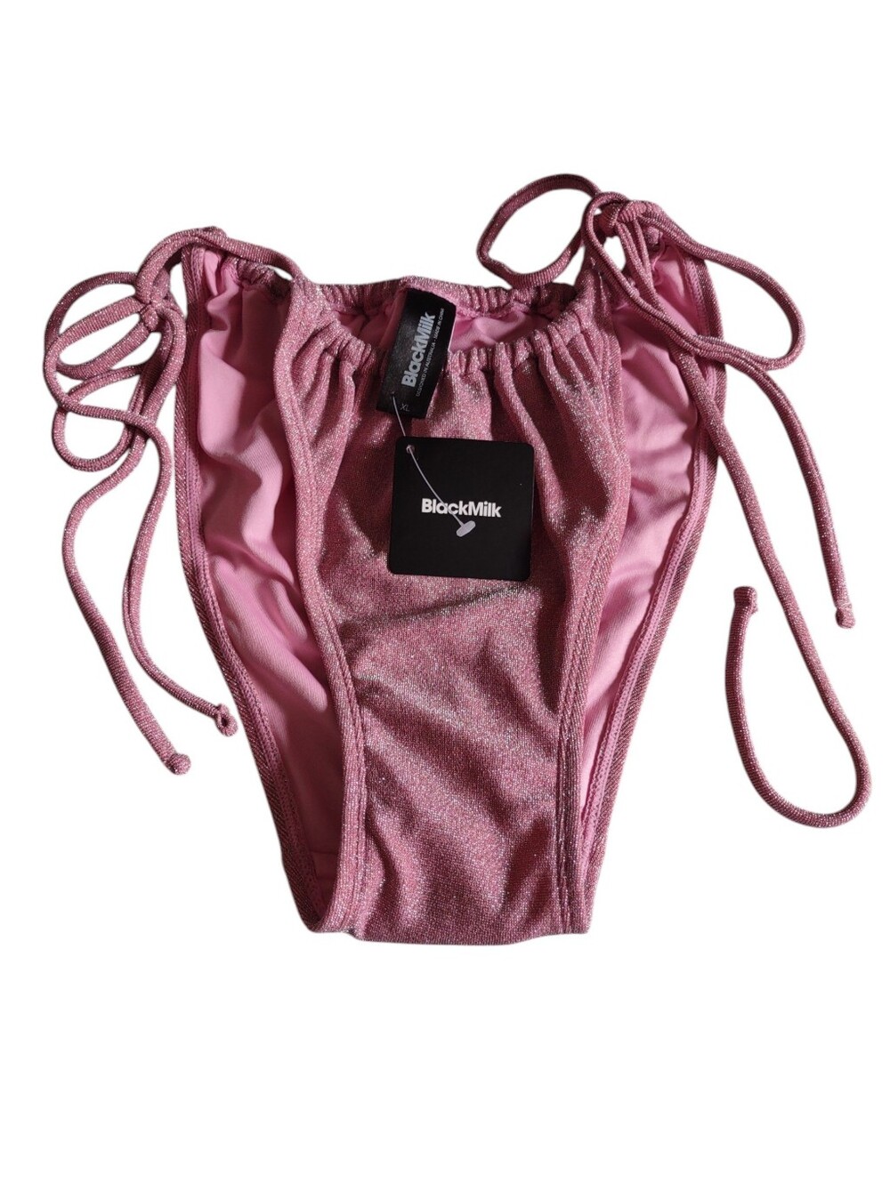 BlackMilk XL Pink Glitter Bikini Bottom